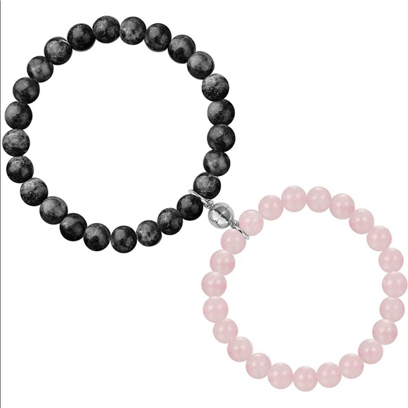 Friendship Bracelets & Heart Necklaces Magnetic EIELO 4Pcs - Picture 3 of 15